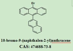 OLED Intermediate 10-Bromo-9-(naphthalen-2-yl)Anthracene 474688-73-8 with 98% Purity for Industrial Use