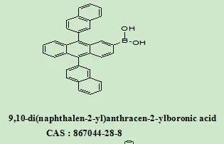 OLED Intermediate 9,10-Di(naphthalen-2-yl)Anthracen-2-Ylboronic Acid 867044-28-8 with 98% Purity for Industrial Use