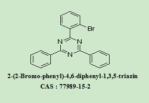 OLED Intermediates 2-(2-Bromo-phenyl)-4,6-Diphenyl-1,3,5-Triazin 77989-15-2 with 98% Purity White Powder