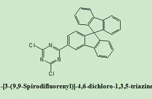 OLED Intermediates 2-[3-(9,9-Spirodifluorenyl)]-4,6-Dichloro-1,3,5-Triazine with 98% Purity for Industrial Use