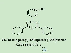 OLED Intermediates 2-(3-Bromo-phenyl)-4,6-Diphenyl-[1,3,5]Triazine 864377-31-1 with 98% Purity for Industrial Use