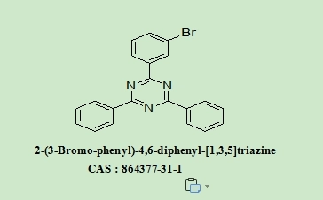 OLED Intermediates 2-(3-Bromo-phenyl)-4,6-Diphenyl-[1,3,5]Triazine 864377-31-1 with 98% Purity for Industrial Use