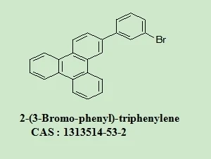 OLED Intermediates 2-(3-Bromo-phenyl)-Triphenylene 1313514-53-2 with 98% Purity White Powder for Industrial Use