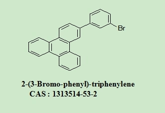 OLED Intermediates 2-(3-Bromo-phenyl)-Triphenylene 1313514-53-2 with 98% Purity White Powder for Industrial Use