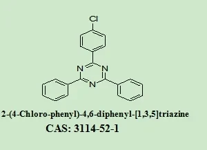 OLED Intermediates 2-(4-Chloro-phenyl)-4,6-Diphenyl-[1,3,5]Triazine 3114-52-1 with 98% Purity for Industrial Use