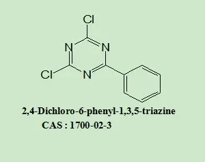OLED Intermediates 2,4-Dichloro-6-Phenyl-1,3,5-Triazine 1700-02-3 with 98% Purity for Industrial Use