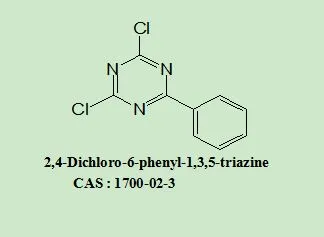 OLED Intermediates 2,4-Dichloro-6-Phenyl-1,3,5-Triazine 1700-02-3 with 98% Purity for Industrial Use