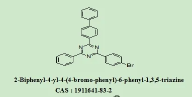 OLED Intermediates 2-Biphenyl-4-Yl-4-(4-bromo-phenyl)-6-Phenyl-1,3,5-Triazine 1911641-83-2 with 98% Purity for Industrial Use
