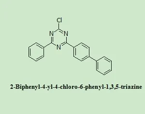 OLED Intermediates 2-Biphenyl-4-Yl-4-Chloro-6-Phenyl-1,3,5-Triazine 98% Purity White Powder for Optoelectronic Materials