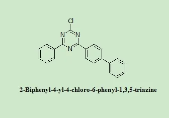 OLED Intermediates 2-Biphenyl-4-Yl-4-Chloro-6-Phenyl-1,3,5-Triazine 98% Purity White Powder for Optoelectronic Materials