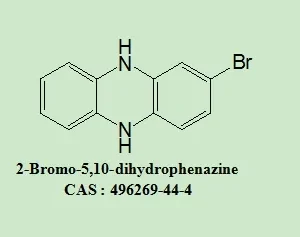 OLED Intermediates 2-Bromo-5,10-Dihydrophenazine 496269-44-4 with 98% Purity White Powder