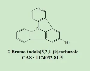OLED Intermediates 2-Bromo-Indolo[3,2,1-Jk] 1174032-81-5 with 98% Purity White Powder