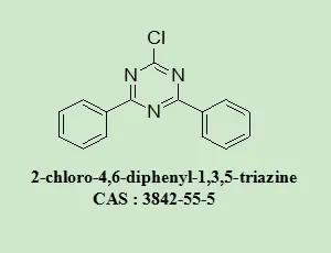 OLED Intermediates 2-Chloro-4,6-Diphenyl-1,3,5-Triazine 3842-55-5 with 98% Purity White Powder