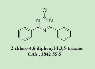 OLED Intermediates 2-Chloro-4,6-Diphenyl-1,3,5-Triazine 3842-55-5 with 98% Purity White Powder