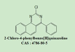 OLED Intermediates 2-Chloro-4-Phenylbenzo[H]Quinazoline 4786-80-5 White Powder Purity >98%