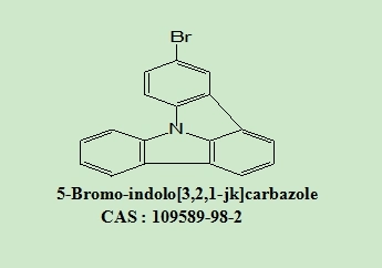OLED Intermediates 5-Bromo-Indolo[3,2,1-Jk] with 98% Purity CAS 109589-98-2