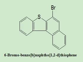 OLED Intermediates 6-Bromo-Benzo[b]Naphtho[1,2-d]Thiophene 98% Purity White Powder for Optoelectronic Materials