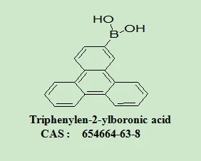 OLED Intermediates Triphenylen-2-Ylboronic Acid 98% Purity White Powder 654664-63-8