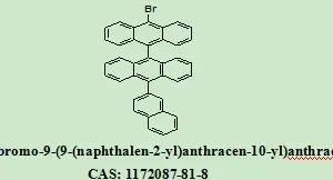 OLED Material 10-Bromo-9-(9-(naphthalen-2-yl)anthracen-10-yl)Anthracen 1172087-81-8 with 98% Purity White Solid Powder