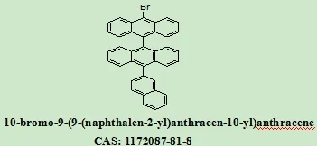 OLED Material 10-Bromo-9-(9-(naphthalen-2-yl)anthracen-10-yl)Anthracen 1172087-81-8 with 98% Purity White Solid Powder