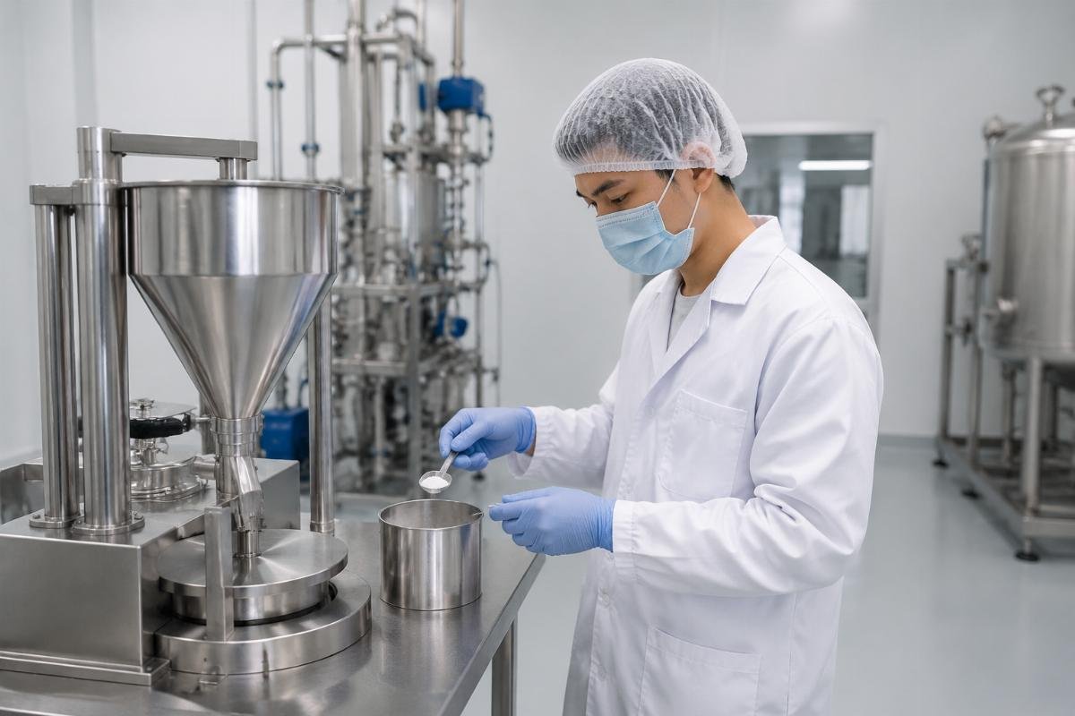 Food additive batch consistency monitoring