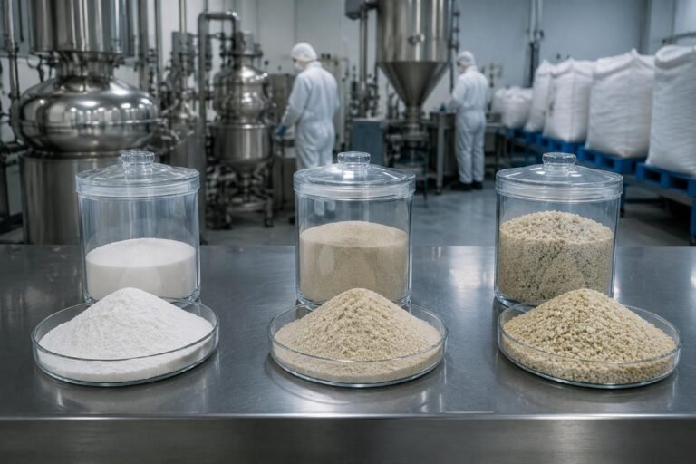 Food additive sourcing cost breakdown by quality tier